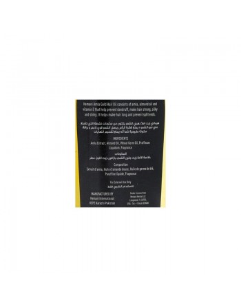 Huile d'amla gold pour cheveux - 200 ml 