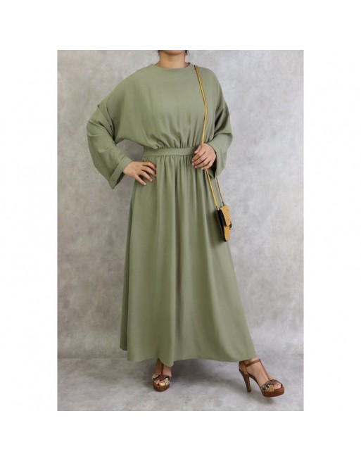 Robe longue et ample - Couleur Vert clair Robe longue et ample - Couleur Vert clair
