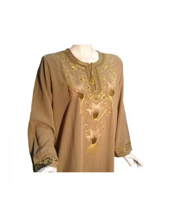 Robe Leyla couleur brun tanné (Taille L) 