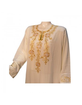 Robe Leyla couleur blanc cassé (taille L) 