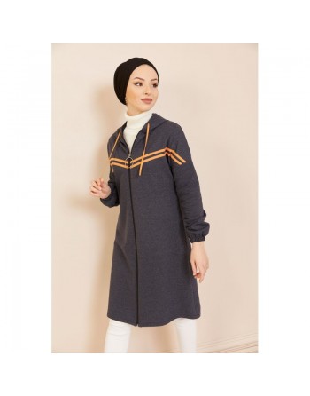 Veste Cardigan style décontracté (Vêtement moderne) - Couleur bleu marine 
