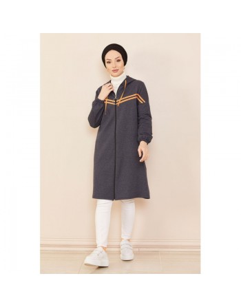 Veste Cardigan style décontracté (Vêtement moderne) - Couleur bleu marine 