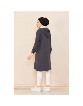Veste Cardigan style décontracté (Vêtement moderne) - Couleur bleu marine 