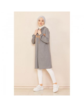 Veste Cardigan style décontracté (Vêtement moderne) - Couleur anthracite 
