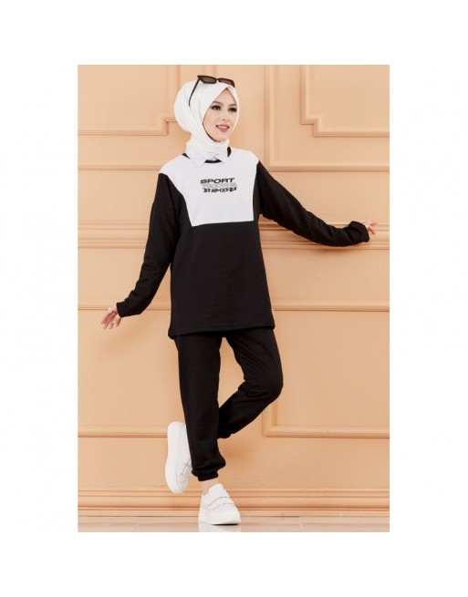 Ensemble sport - Couleur noir et blanc Ensemble sport - Couleur noir et blanc