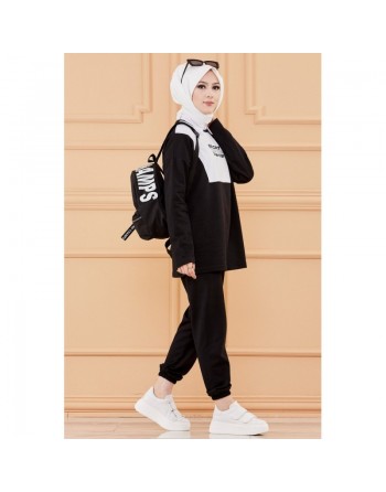 Ensemble sport - Couleur noir et blanc 