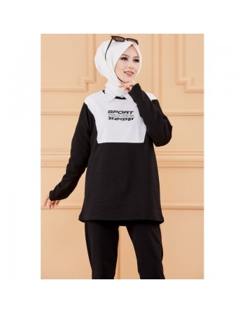Ensemble sport - Couleur noir et blanc 