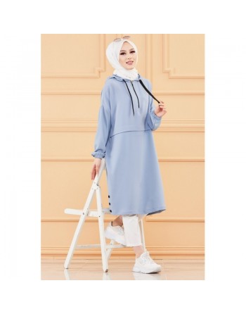 Tunique ample avec capuche (Tenue décontractée pour femme voilée) - Autres couleurs 