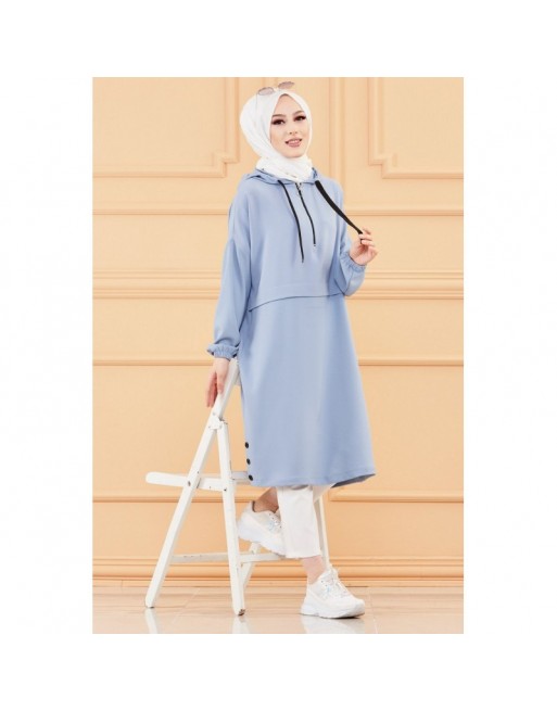 Tunique ample avec capuche (Tenue décontractée pour femme voilée) - Autres couleurs 