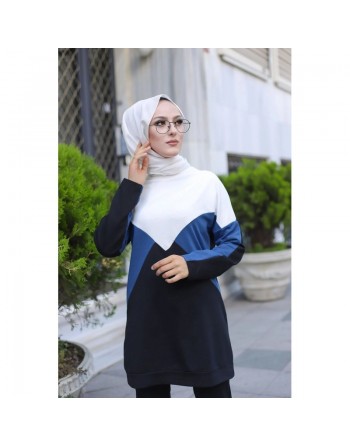 Tenue décontractée et sport deux pièces (Tunique et Pantalon) adaptée à la femme musulmane - Vêtement à 3 couleurs :... 