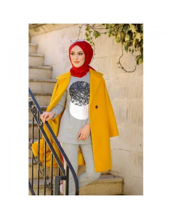 Ensemble décontracté et sport (Tenue de sport femme voilée) - Couleur Gris clair 