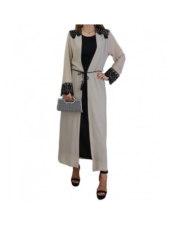 Robe kimono intégré - Couleur Beige 