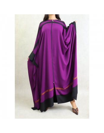 Robe papillon très ample avec ouverture zip - Couleur violette 