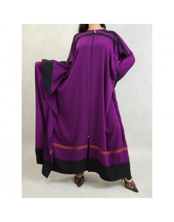 Robe papillon très ample avec ouverture zip - Couleur violette 