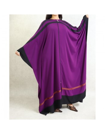 Robe papillon très ample avec ouverture zip - Couleur violette 