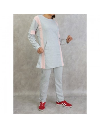 Survêtement femme 2 pièces poche kangourou (Plusieurs couleurs disponibles) 