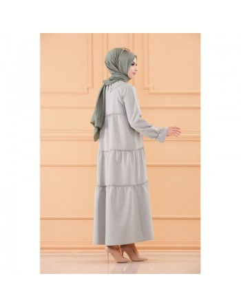 Robe ample style habillé (Vêtement chic pour femme voilée 2024) - Couleur menthe 