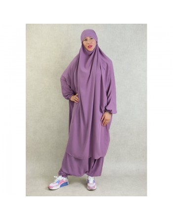 Ensemble Jilbab femme deux (2) pièces cape et seroual (pantalon) - Plusieurs couleurs de Jilbeb disponibles 