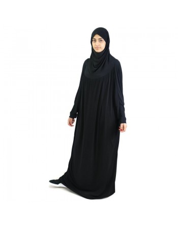 Jilbab ample une pièce - Marque Best Ummah (Boutique Jilbeb femme musulmane) - Couleur noir 