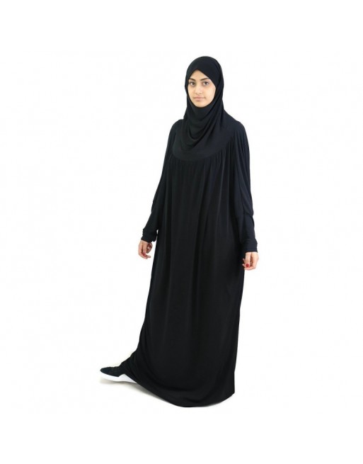 Jilbab ample une pièce - Marque Best Ummah (Boutique Jilbeb femme musulmane) - Couleur noir Jilbab ample une pièce - Marque Best Ummah (Boutique Jilbeb femme musulmane) - Couleur noir
