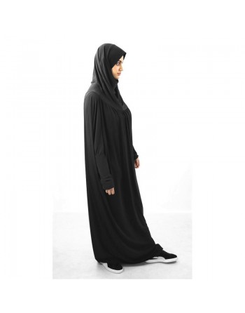 Jilbab ample une pièce - Marque Best Ummah (Boutique Jilbeb femme musulmane) - Couleur noir 