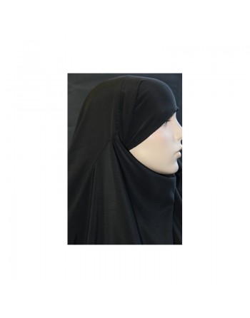 Jilbab 2 pièces de marque Alhaya (Cape + Jupe évasée) - de couleur noire 