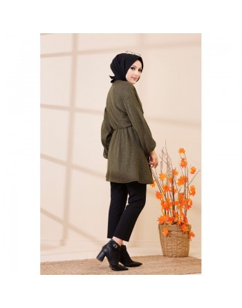 Tunique ample (Vêtement femme voilée) - Couleur kaki 