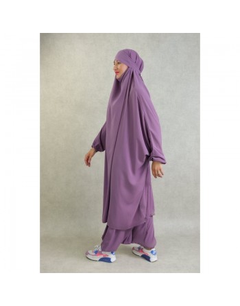 Ensemble Jilbab femme deux (2) pièces cape et seroual (pantalon) - Plusieurs couleurs de Jilbeb disponibles 