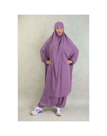 Ensemble Jilbab femme deux (2) pièces cape et seroual (pantalon) - Plusieurs couleurs de Jilbeb disponibles 
