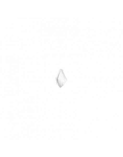 Hijab (foulard carré 1m20) de couleur blanc en tissu crêpe 