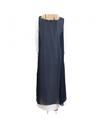 Gilet long transparent boutonnée - Plusieurs couleurs disponibles 