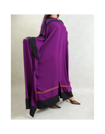 Robe papillon très ample avec ouverture zip - Couleur violette 