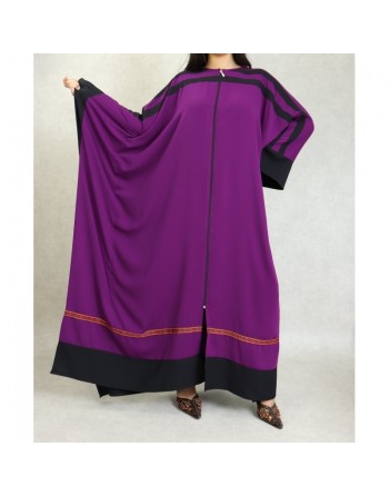 Robe papillon très ample avec ouverture zip - Couleur violette 