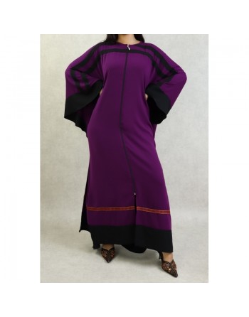 Robe papillon très ample avec ouverture zip - Couleur violette 