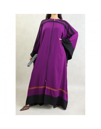 Robe papillon très ample avec ouverture zip - Couleur violette 