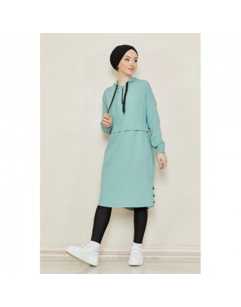 Tunique ample avec capuche (Tenue décontractée pour femme voilée) - Autres couleurs 