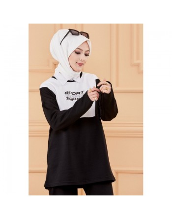 Ensemble sport - Couleur noir et blanc 