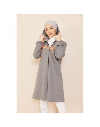 Veste Cardigan style décontracté (Vêtement moderne) - Couleur anthracite 