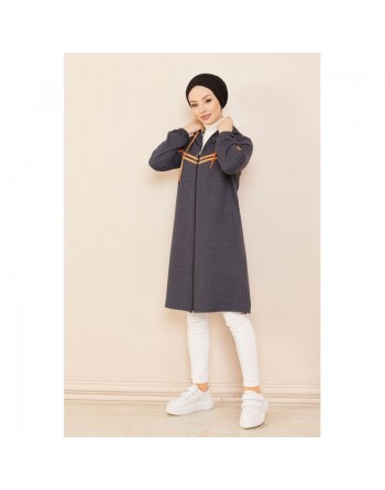 Veste Cardigan style décontracté (Vêtement moderne) - Couleur bleu marine 