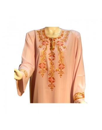 Robe Leyla saumon clair (Taille L) 