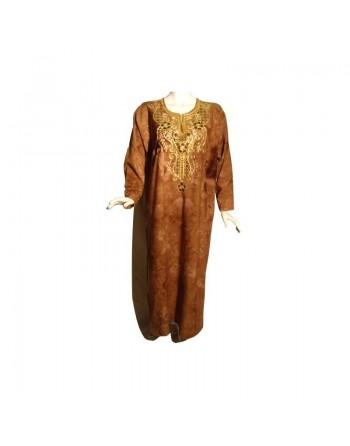 Robe Firdaws couleur cuir (Taille standard) 