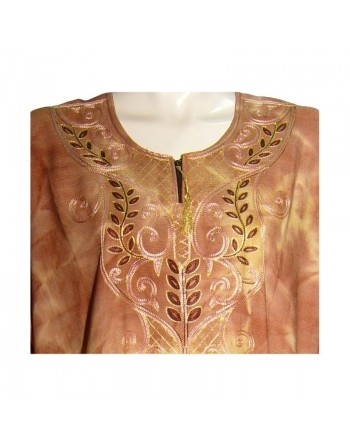 Robe Firdaws couleur rouge indien (Taille standard) 