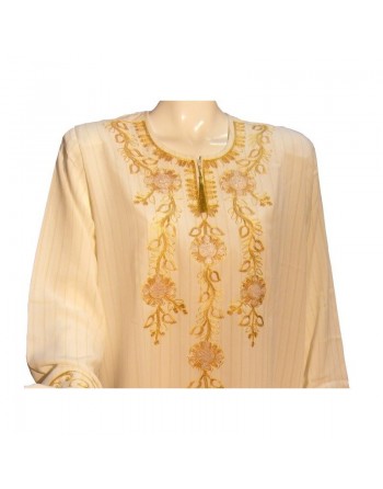 Robe Leyla couleur blanc cassé (taille L) 