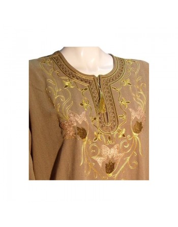 Robe Leyla couleur brun tanné (Taille L) 