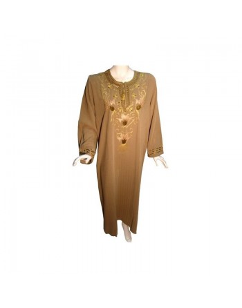 Robe Leyla couleur brun tanné (Taille L) 