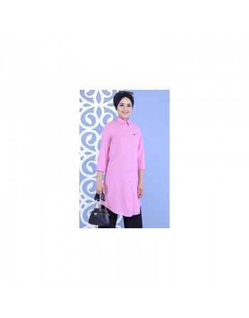 Chemise Longue ample pour femme - Couleur Rose Orchidée 
