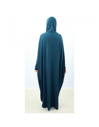 Jilbab ample une pièce pour femme - Marque Best Ummah - Couleur bleu canard 