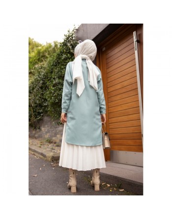 Chemise longe pour femme (Vêtements pour hijab) - Couleur menthe 