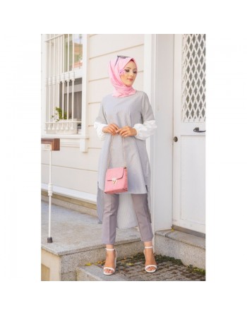 Tunique pour femme à rayures noires 