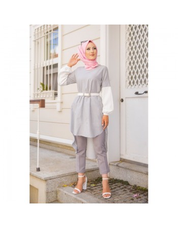 Tunique pour femme à rayures noires 